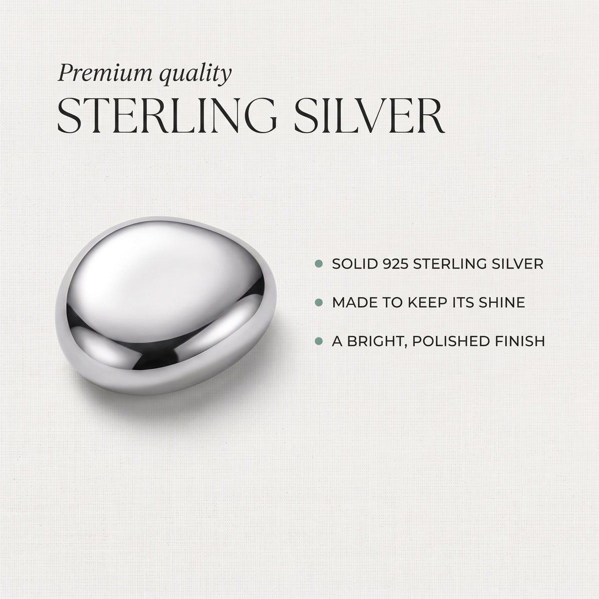 Premium quality sterling silver