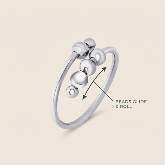 Loovina 4-bead-anxiety-ring, how it works