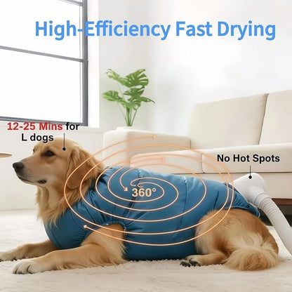 360 degree warm airflow dries the whole coat