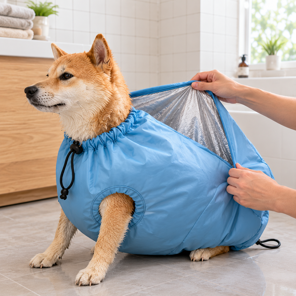 Step 2: slip your dog in, head out