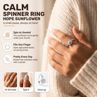 Hope Spinner Ring: spin to unwind, fits any finger, pretty every day