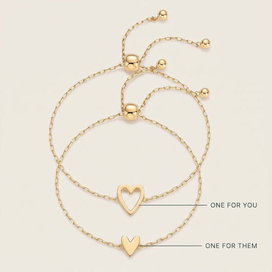 Loovina matching-hearts-bracelet, how it works