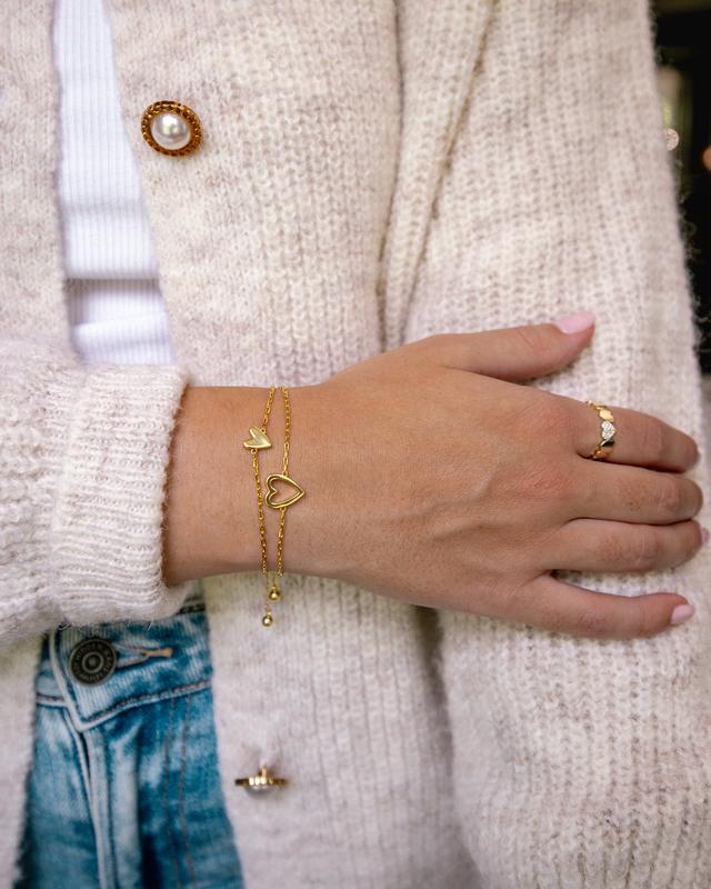Heart bracelet worn every day
