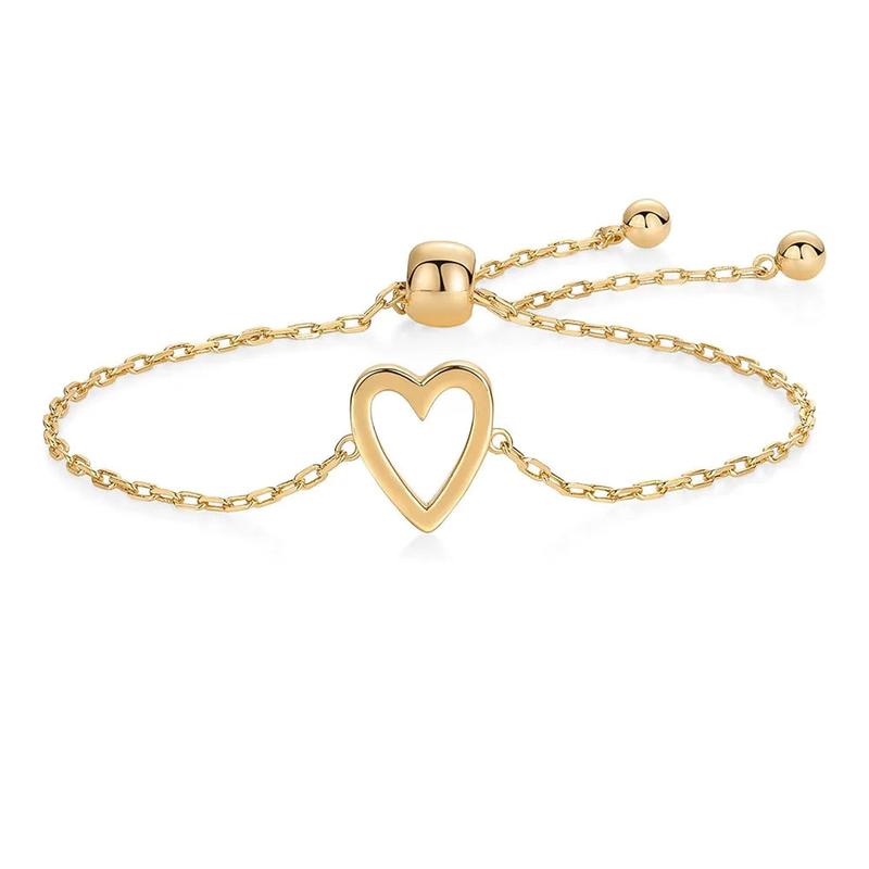Open heart bracelet in gold (mom)