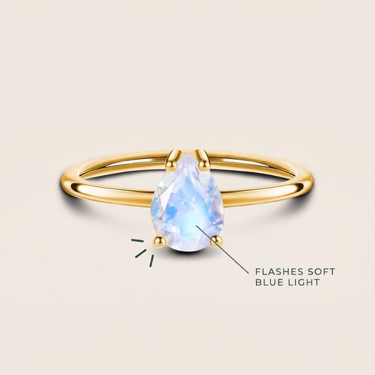 Loovina moonstone-ring, how it works