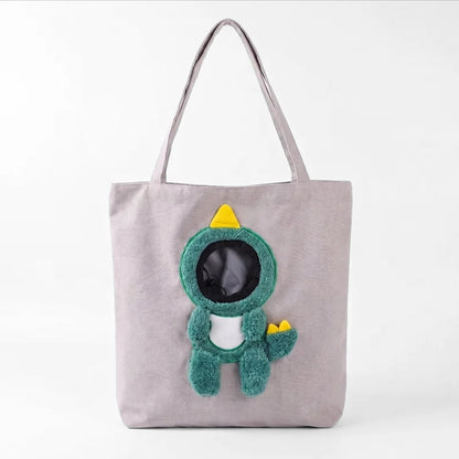 Loovina Peek-a-Boo Costume, Grey Dino