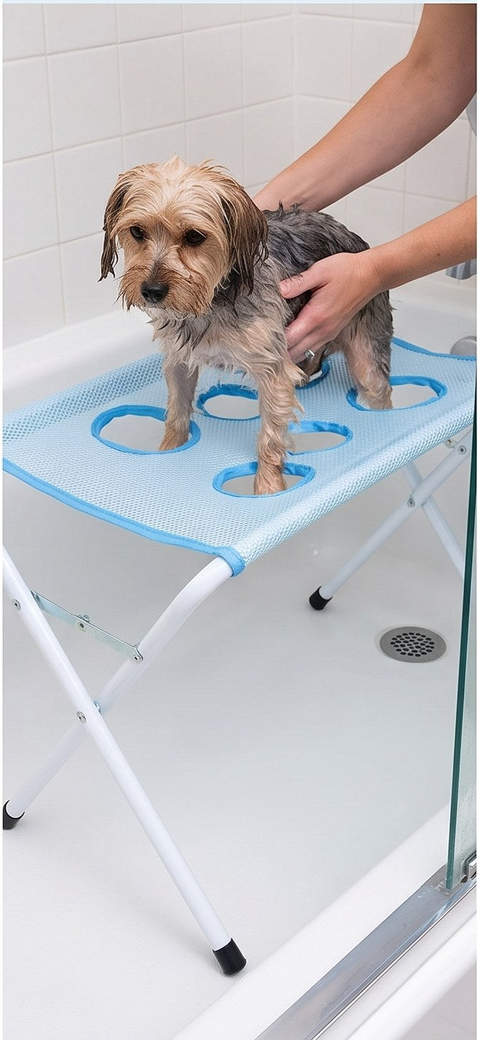 How to use the Loovina Dog Shower Stand, step 2